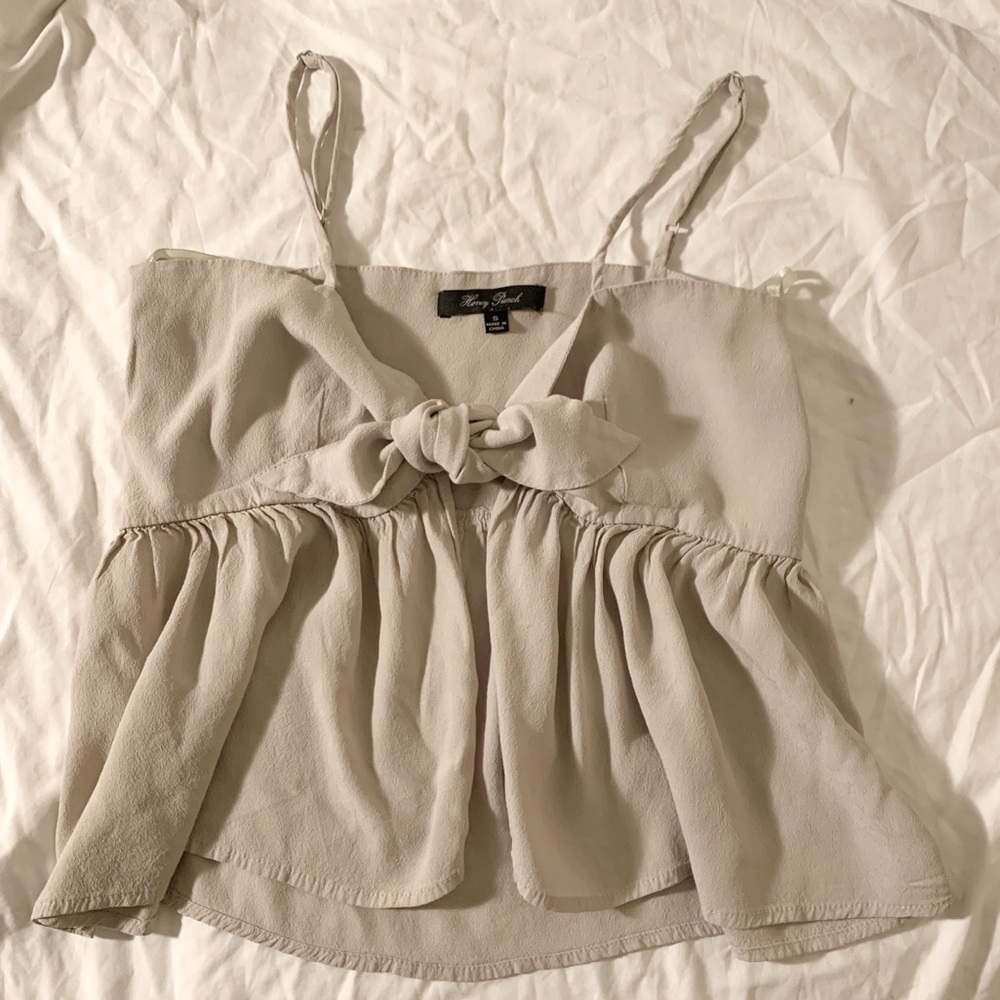 Honey Punch Tie-Front Crop Tank